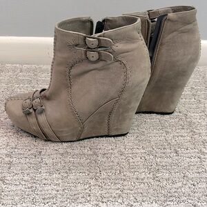 Elegant Taupe Ankle Booties